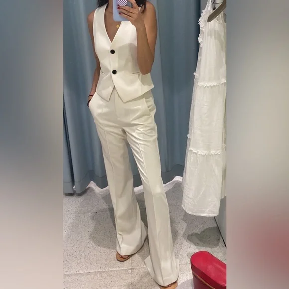 Reiss Iris wool blend waistcoat vest size 4 - Picture 5 of 11